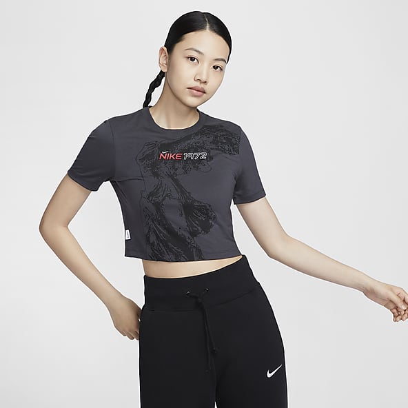 Tシャツ・カットソー Nike AS W NK LS CROP TOP BRA 4KS013 Nike AS W NK LS CROP TOP BRA 4KS013 (Nike/Tシャツ